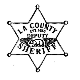 LA COUNTY DEPUTY SHERIFF EST. 1850 logo