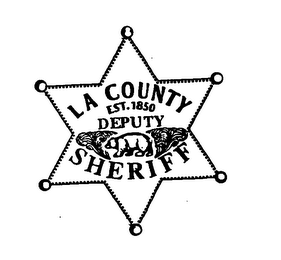 LA COUNTY DEPUTY SHERIFF EST. 1850 logo
