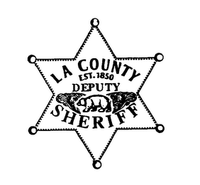 LA COUNTY DEPUTY SHERIFF EST.1850 logo