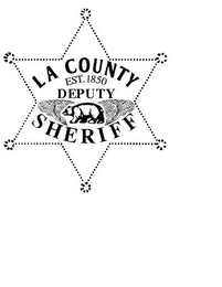 LA COUNTY EST. 1850 DEPUTY SHERIFF logo