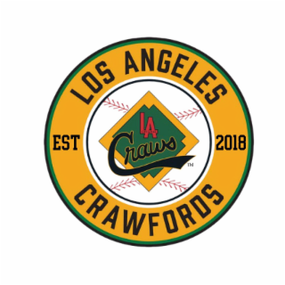 LA CRAWS ORIGINAL LOS ANGELES CRAWFORDS BASEBALL EST 2018 logo