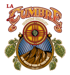 LA CUMBRE BREWING COMPANY NEW MEXICAN BEERS AT THEIR PEAK logo