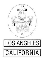 L.A. DEFIANT ONES P MC LOS ANGELES CALIFORNIA logo