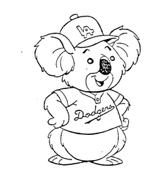 LA DODGERS logo