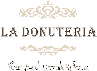 LA DONUTERIA YOUR BEST DONUTS IN TOWN logo
