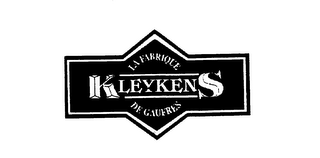 LA FABRIQUE DE GAUFRES KLEYKENS logo
