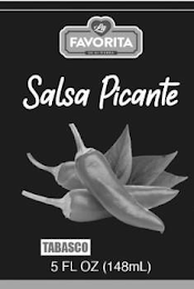 LA FAVORITA DE MI TIERRA SALSA PICANTE TABASCO logo