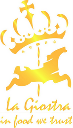 LA GIOSTRA IN FOOD WE TRUST logo
