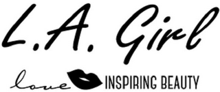 L.A. GIRL LOVE INSPIRING BEAUTY logo