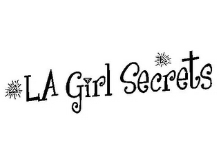 LA GIRL SECRETS logo