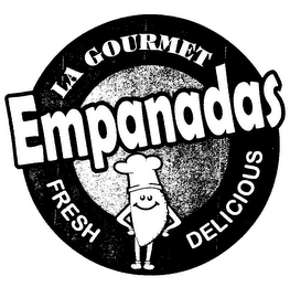 LA GOURMET EMPANADAS FRESH DELICIOUS logo