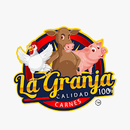 LA GRANJA CALIDAD 100% CARNES TM logo