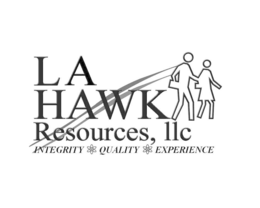LA HAWK RESOURCES, LLC INTEGRITY QUALITY EXPERIENCE logo