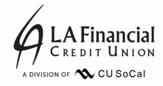 LA LA FINANCIAL CREDIT UNION A DIVISION OF CU SOCAL logo