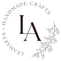LA LEAHARTS · HANDMADE CRAFTS logo