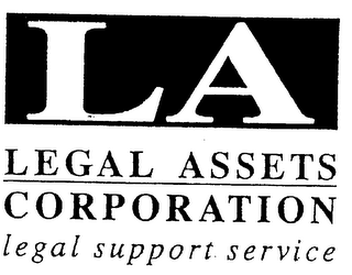 LA LEGAL ASSETS CORPORATION LEGAL SUPPORT SERVICE logo
