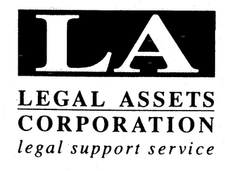 LA LEGAL ASSETS CORPORATION LEGAL SUPPORT SERVICE logo