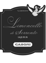 "LA LIMONCETTA" LIMONCELLO DI SORRENTO LIQUEUR CASONI logo