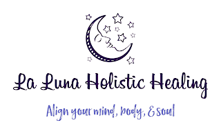 LA LUNA HOLISTIC HEALING ALIGN YOUR MIND, BODY, & SOUL logo