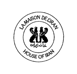 LA MAISON DE L'IRAN HOUSE OF IRAN logo