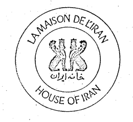 LA MAISON DE L'IRAN HOUSE OF IRAN logo