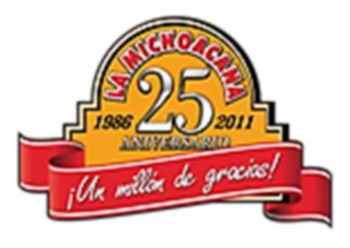 LA MICHOACANA 25 ANIVERSARIO 1986-2011 ¡UN MILLION DE GRACIAS! logo