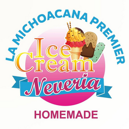 LA MICHOACANA PREMIER ICE CREAM NEVERIA HOMEMADE logo