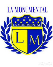 LA MONUMENTAL LA MONUMENTAL L M logo