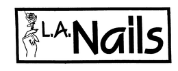 L.A. NAILS logo