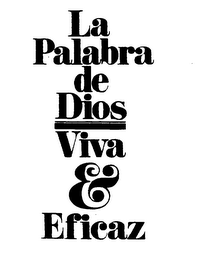 LA PALABRA DE DIOS VIVA & EFFICAZ logo