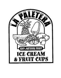 LA PALETERA 100% NATURAL FRUIT ICE CREAM & FRUIT CUPS logo