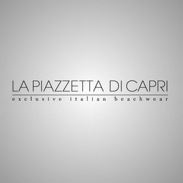 LA PIAZZETTA DI CAPRI EXCLUSIVE ITALIAN BEACHWEAR logo