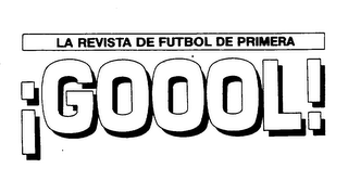 LA REVISTA DE FUTBOL DE PRIMERA GOOOL! logo