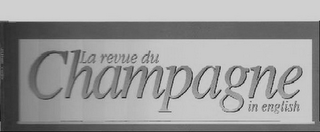 LA REVUE DU CHAMPAGNE IN ENGLISH logo