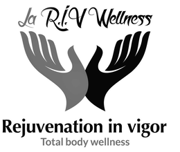 LA R.I.V WELLNESS REJUVENATION IN VIGOR TOTAL BODY WELLNESS logo