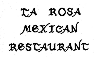 LA ROSA MEXICAN RESTAURANT logo