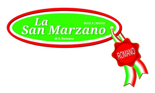 LA SAN MARZANO DI A. ROMANO MARCA BRANDROMANO logo