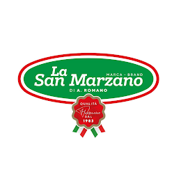 LA SAN MARZANO MARCA - BRAND DI A. ROMANO QUALITA ROMANO DAL 1983 logo