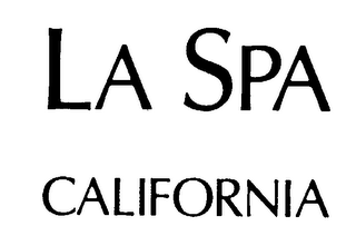 LA SPA CALIFORNIA logo