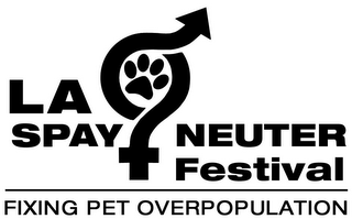 LA SPAY/NEUTER FESTIVAL FIXING PET OVERPOPULATION logo
