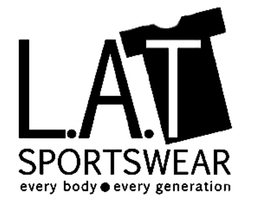 L.A. T SPORTSWEAR EVERY BODY EVERY GENERATION logo