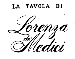 LA TAVOLA DI LORENZA DE'MEDICI logo