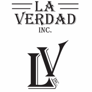 LA VERDAD INC. LV INC. logo