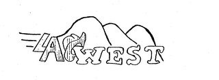 LA WEST logo