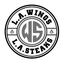 L.A. WINGS WS L.A. STEAKS logo