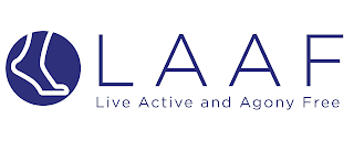LAAF LIVE ACTIVE AND AGONY FREE logo