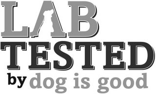 LAB TESTED BY DOG IS GOOD logo
