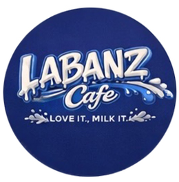 LABANZ CAFE LOVE IT., MILK IT. logo