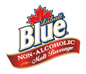 LABATT BLUE NON-ALCOHOLIC MALT BEVERAGE logo