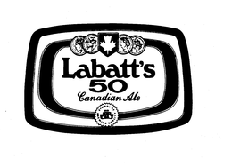 LABATT'S 50 CANADIAN ALE SYMBOL OF BREWING QUALITY logo